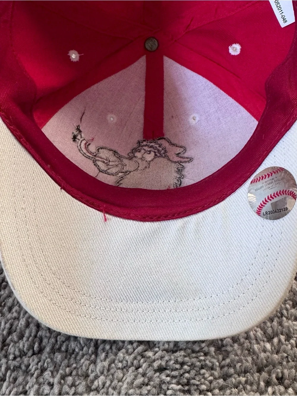 47 Brand Philadelphia Phillies Phillie Phanatic Kids Youth Adjustable Hat Red